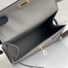 爆発高品質エルメスケリーsellier20CMDesordre手作り写真色-金具ゴールド2023AMkelly-1850-3