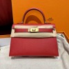 handmadeエルメスminiケリー19全手作り写真色-金具ゴールド2023HYKelly-0299
