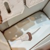 今季高品質エルメスオーストリッチバーキン25CM写真色-金具シルバー2023TDbrikin-0238