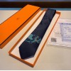エルメス超美品シルクTieネクタイ紳士メンズ2302BKJ115-HE2990
