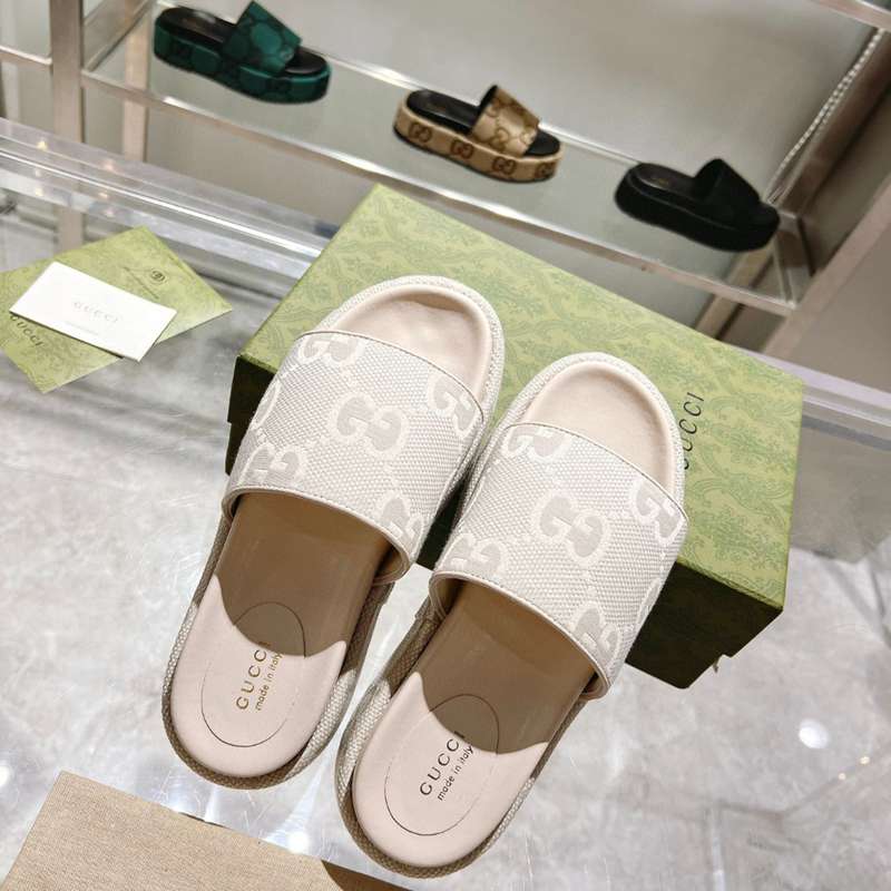 夏の新作新入荷グッチ厚底サンダル-ミュール男女兼着2023MMJ240-GU8704