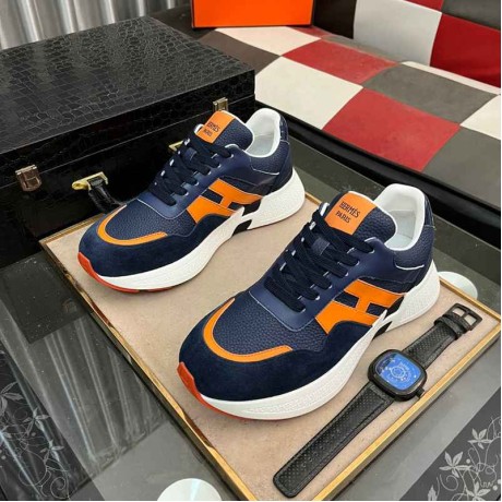 24SS靴エルメススニーカシューズ男性2407DSJ251-HE7515