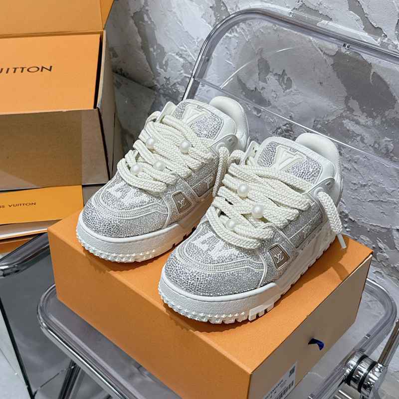 新作入荷靴ルイヴィトンスニーカーレースアップ男女兼着2412DSJ530-LU161