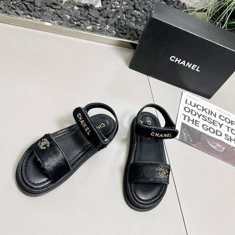 2025SS新品激安シャネルぺたんこサンダル女着夏2506DSJ280-CH01047