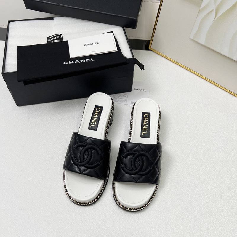 2025SS新品入荷シャネルサンダルミュール女着2506DSJ300-CH01043