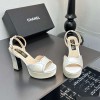 2025SS夏シャネルハイヒールサンダル女着2506DSJ320-CH01031