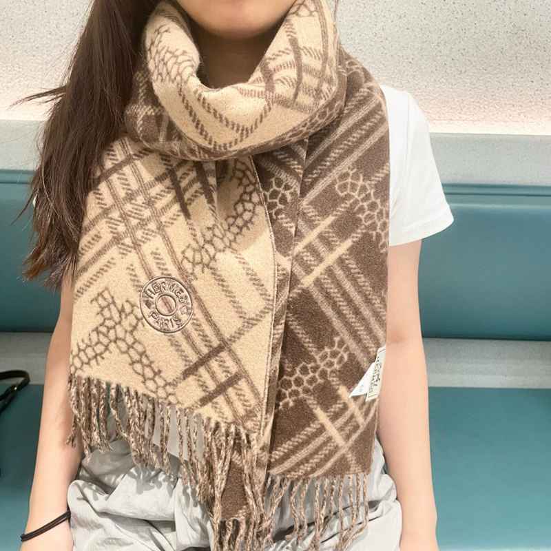 エルメス2024秋冬暖かマフラー-ショール2410PYJ140-HE058
