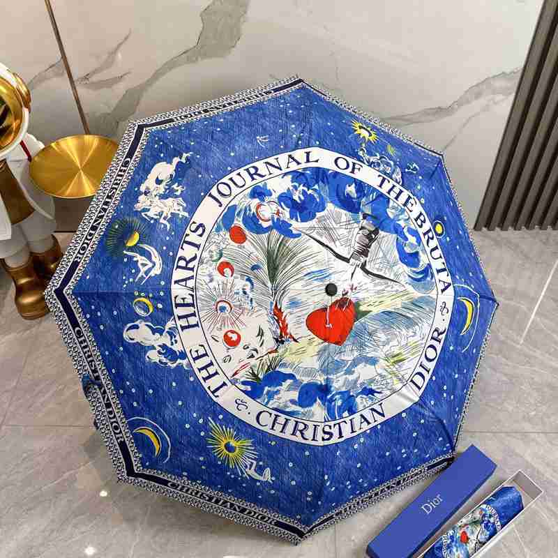 クリスチャンディオール25SS傘UVカット防熱遮光夏2506BKJ65-DI-S026