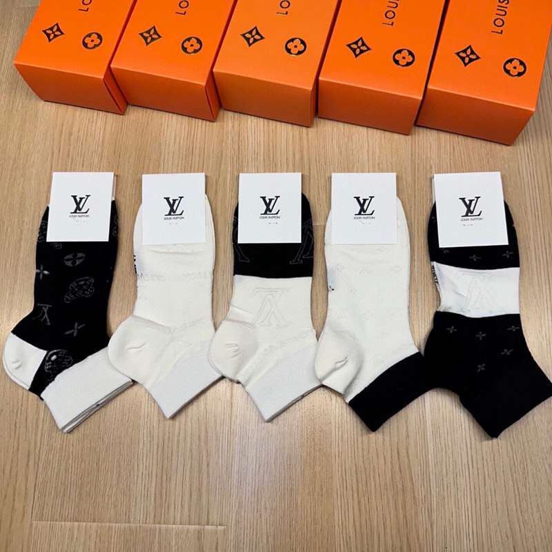 新品偽物激安ルイヴィトンストッキング靴下5枚2506LLJ40-W048