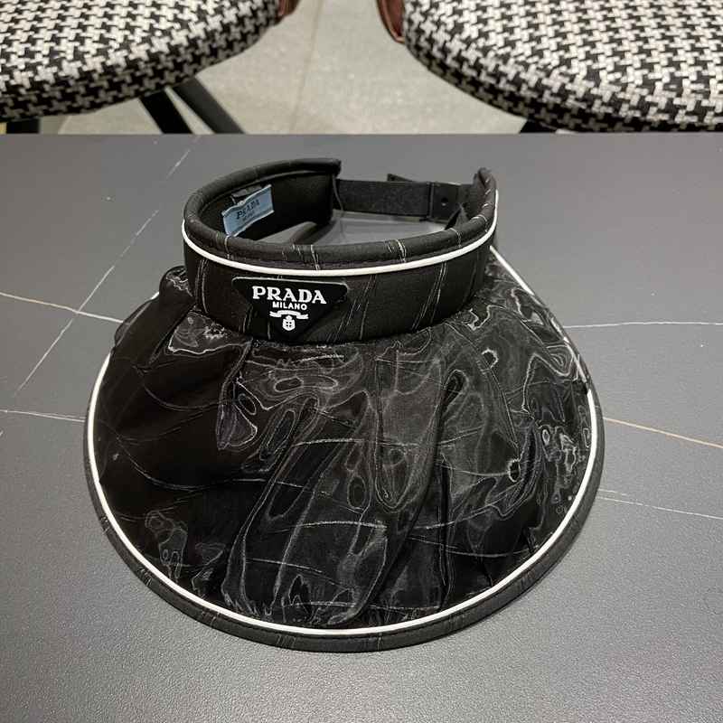 2025春夏帽プラダサンバイザー日焼け止め2505PYJ55-PR089