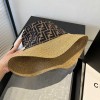 2025春夏帽フェンディハットカンカン帽UVカット女性2505PYJ95-FE053