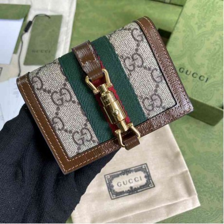 GUCCIグッチスーパーコピーN級品Super品Wホック二つ折り財布2103MZJ230-645536-4