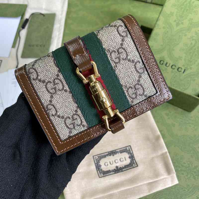 GUCCIグッチスーパーコピーN級品Super品Wホック二つ折り財布2103MZJ230-645536-4