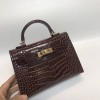 新品エルメスHERMESケリー20クロコ型押レザー2107020J260-HE260