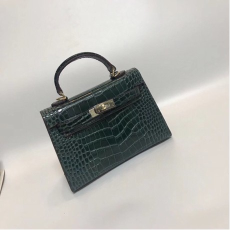 新品エルメスHERMESケリー20クロコ型押レザー2107020J260-HE261