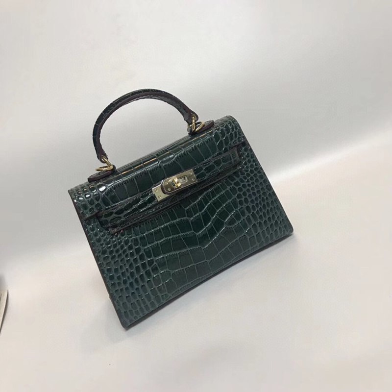 新品エルメスHERMESケリー20クロコ型押レザー2107020J260-HE261