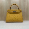 新品激安エルメスHERMESケリー25オーストリッチ2107AmyJ-HE253