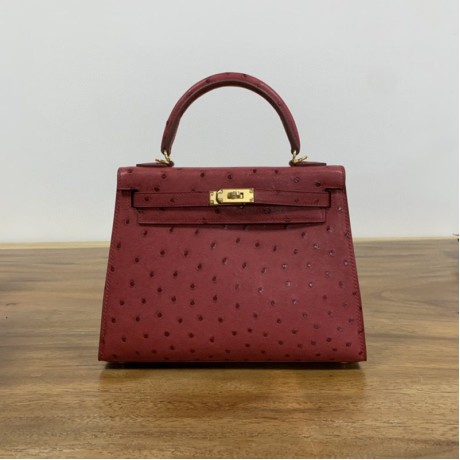 新品激安エルメスHERMESケリー25オーストリッチ2107AmyJ-HE256