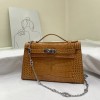 エルメスHERMESケリー22cmクロコ型押レザーDZ2001P280-KELLY-A57