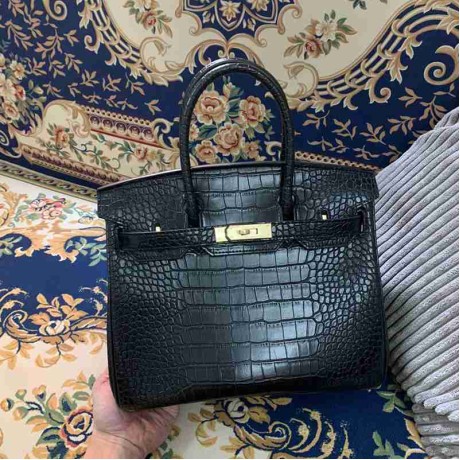 高品質エルメスクロコダイルBIRKINバーキン25cm-30cmDZ2001P3600-BIRKIN-HE32