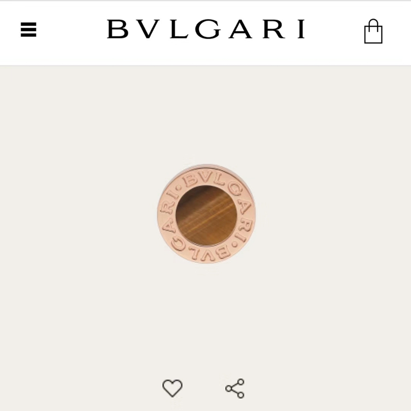 BVLGARI（ブルガリ）最新作ピアスイアリング男女兼用FF-19P150-BV112