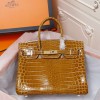 エルメスクロコ押し型BIRKINバーキン25-30-35cmLT2107J360-BIRKIN-A022
