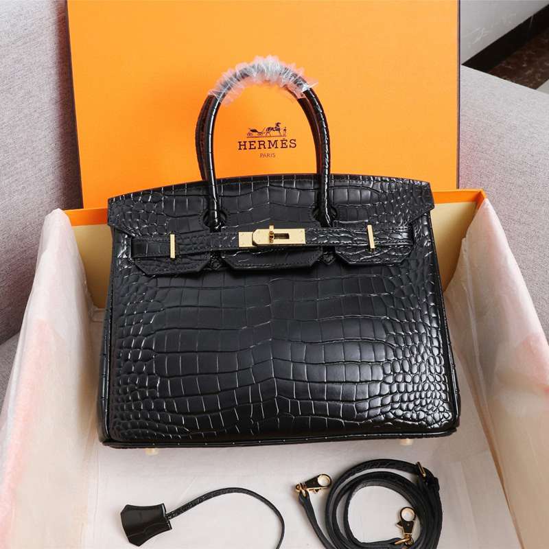エルメスクロコ押し型BIRKINバーキン25-30-35cmLT2107J360-BIRKIN-A027