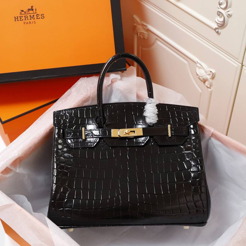 エルメスクロコ押し型BIRKINバーキン30-35cmLT2107J500-BIRKIN-A01