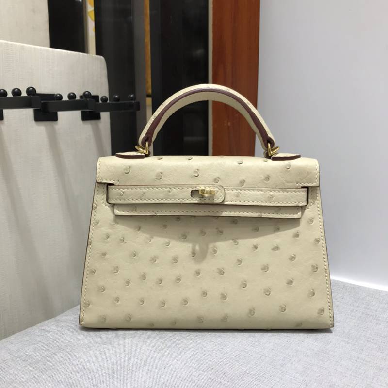 新品エルメス手作りエルメスケリー32内縫いオーストリッチTD2001P2500-KELLY-14