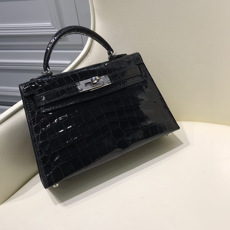スーパーコピーHERMESエルメスN級品手作りハンドバッグケリー19外縫いクロコダイルTD2001P5800-KELLY-08