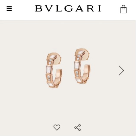 BVLGARI（ブルガリ）最新作ピアスイアリングYX-19P115-BV193