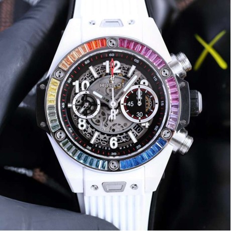 superウブロ腕時計45.5mm7750ムーブメント搭載多機能A88-2023P-HU440
