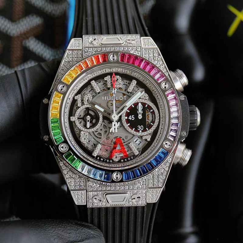 superウブロ腕時計45.5mm7750ムーブメント搭載多機能A88-2023P-HU441