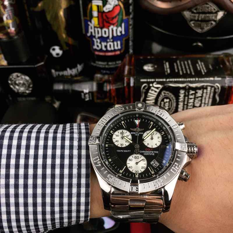 BREITLINGブライトリング腕時計クォーツ43mmメンズBR-TSH340-01