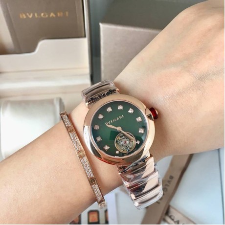 BVLGARIブルガリ時計レディース33mm2019SS自動巻きBV-SH-057