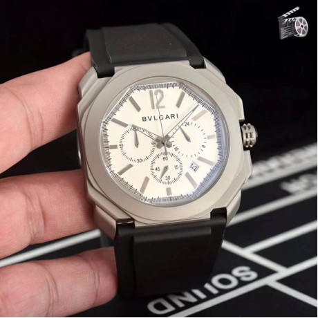 BVLGARIブルガリ腕時計メンズ42mm精准6針クロノグラフBV-WD440-047