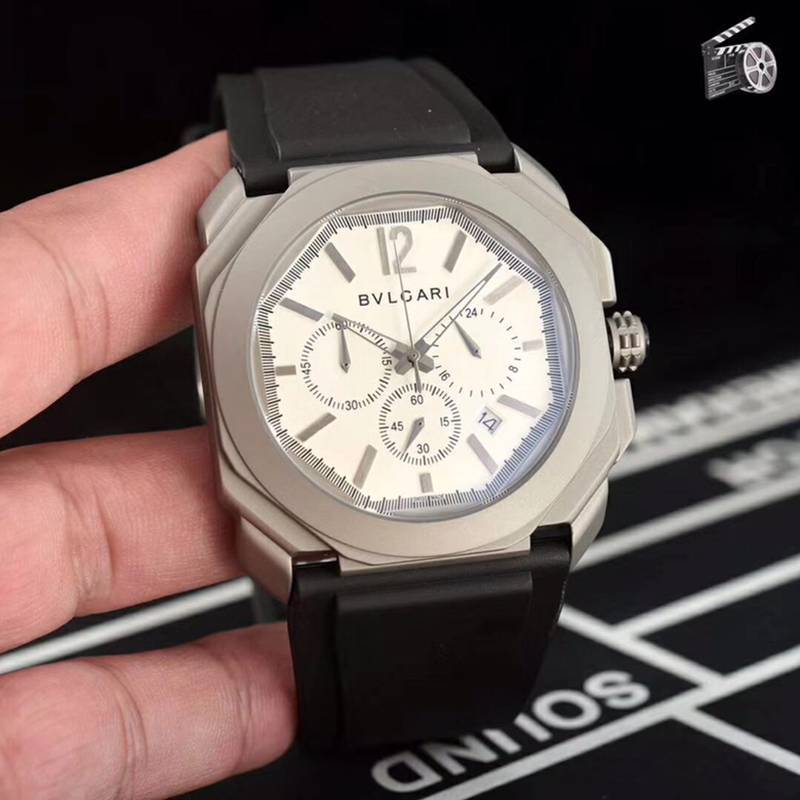 BVLGARIブルガリ腕時計メンズ42mm精准6針クロノグラフBV-WD440-047