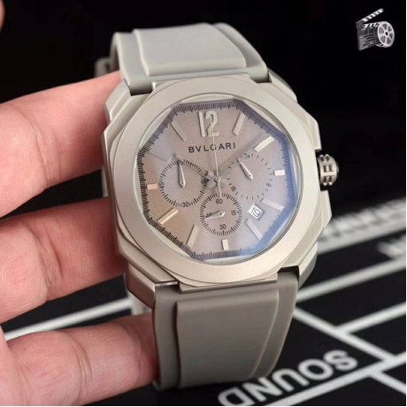 BVLGARIブルガリ腕時計メンズ42mm精准6針クロノグラフBV-WD440-048