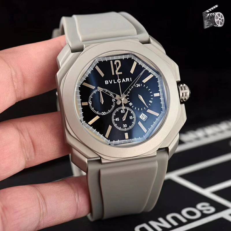 BVLGARIブルガリ腕時計メンズ42mm精准6針クロノグラフBV-WD440-049