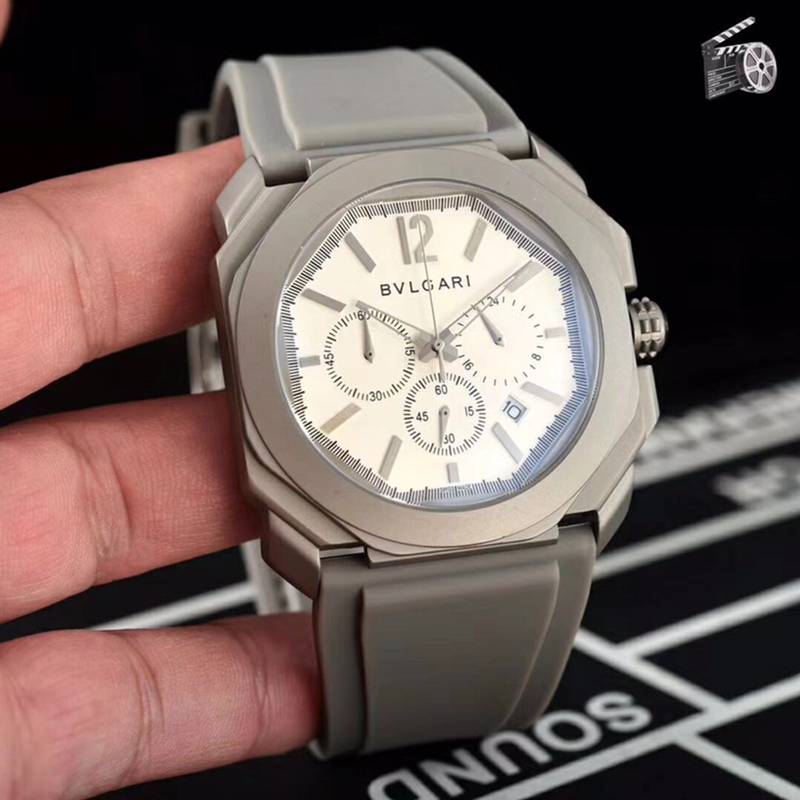 BVLGARIブルガリ腕時計メンズ42mm精准6針クロノグラフBV-WD440-050