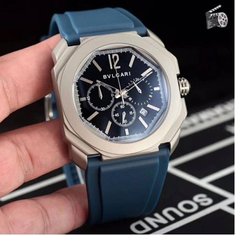 BVLGARIブルガリ腕時計メンズ42mm精准6針クロノグラフBV-WD440-051