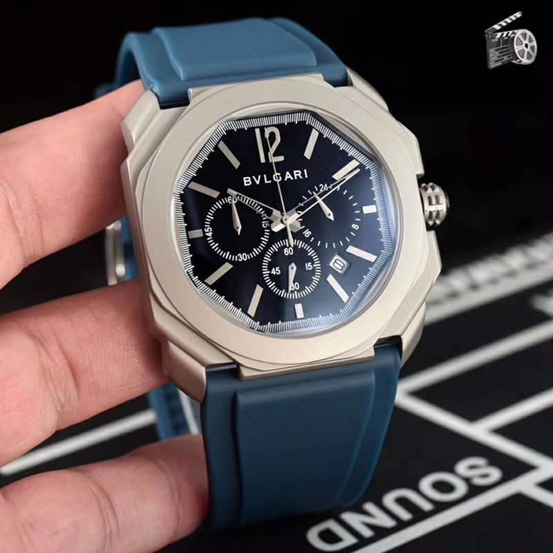 BVLGARIブルガリ腕時計メンズ42mm精准6針クロノグラフBV-WD440-051