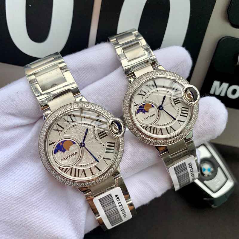 カルティエCartier男女兼用時計33-36-42mmバロンブルーCa-TSH350-007