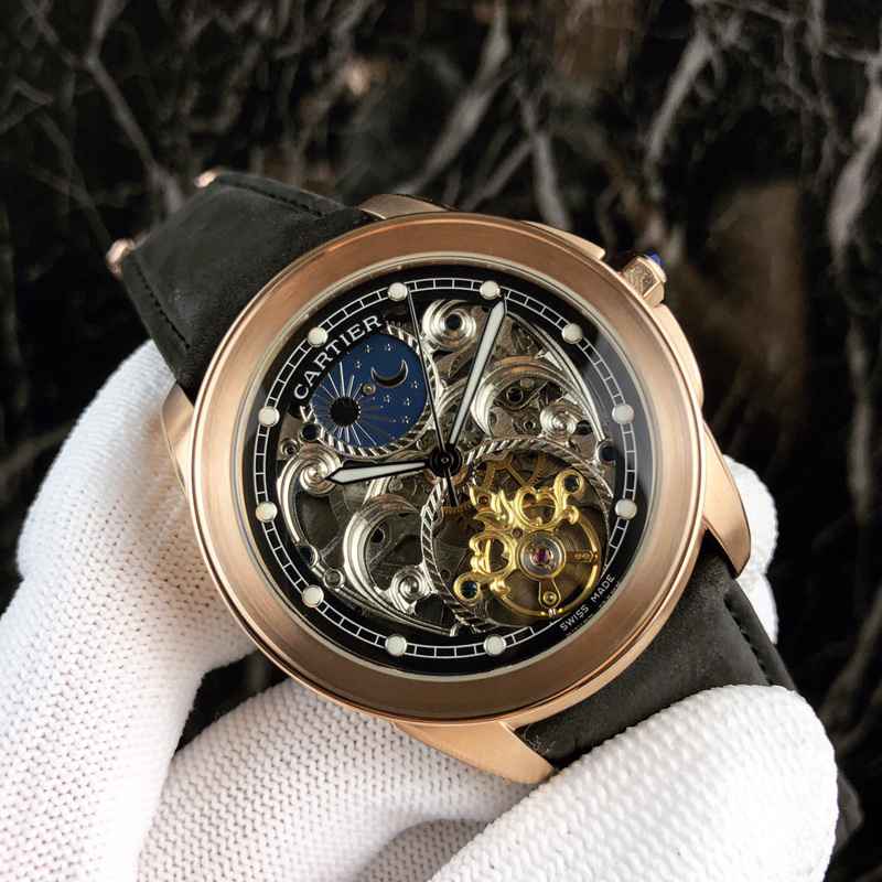カルティエCartier時計メンズ自動巻き42mm腕時計Ca-TSH370-043