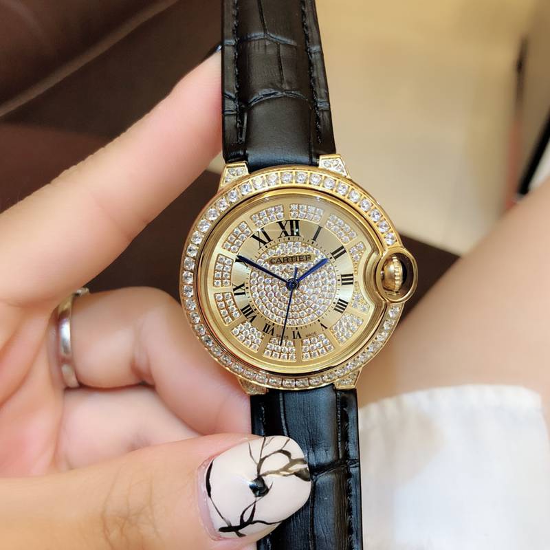 カルティエCartierレディース腕時計36mmバロンブルーCa-TSH410-022