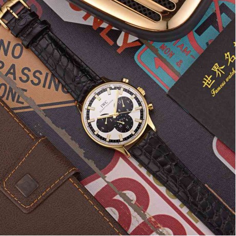 IWCパイロットウォッチクロノグラフ夜光功能メンズIWC-TSH340-01　