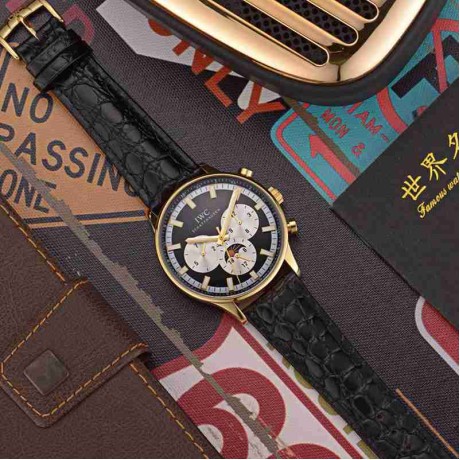 IWCパイロットウォッチクロノグラフ夜光功能メンズIWC-TSH340-07