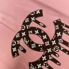 25SS服シャネル半袖Tシャツトップス恋人着2503SJJ105-CH037