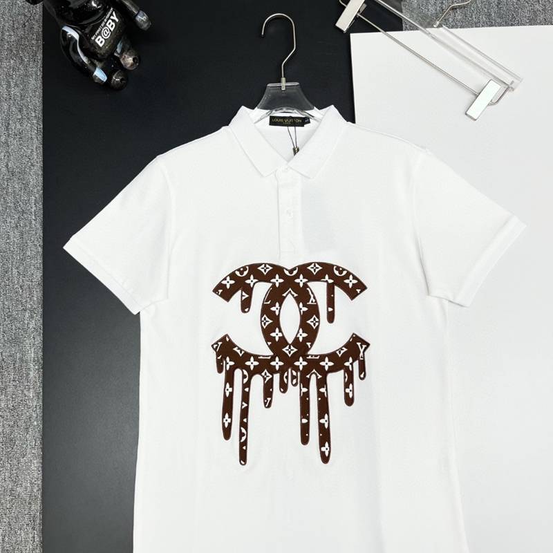 25SS服シャネル半袖Tシャツトップス恋人着2503SJJ105-CH038
