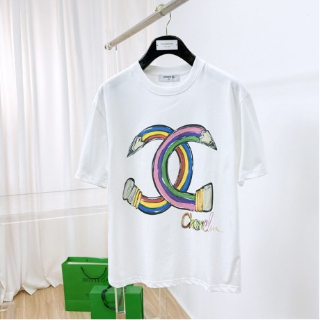 25SS服シャネル半袖Tシャツトップス 2503SJJ160-CH042